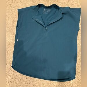 Figs Rafaela Scrub Top- Caribbean